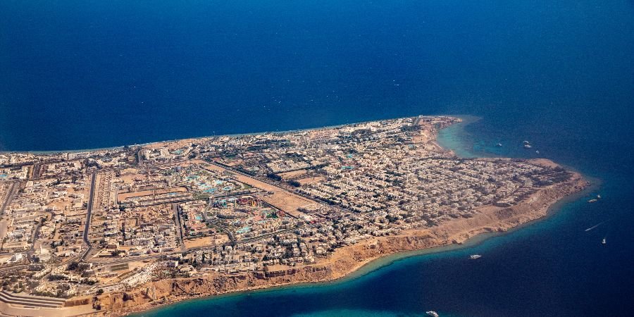 Vista aerea della zona di Hadaba (Sharm)